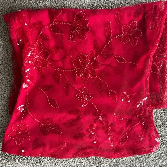 Peppermayo Red Strapless Dress - Picture 2 of 9